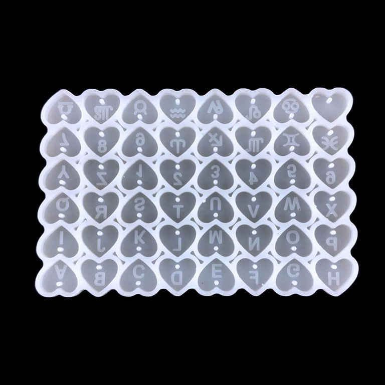 Molde Dijes Abecedario Corazones Mini - Imagen 3