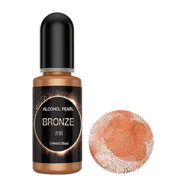 Tinta al Alcohol Metalizada Bronce 10 ml