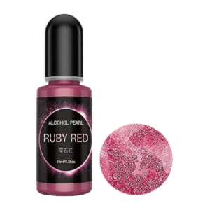 Tinta al Alcohol Metalizada Rojo Rubí 10 ml