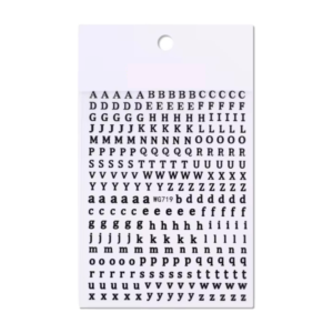 Sticker Vinilo Letras Negro