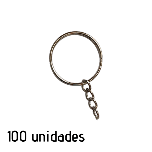 Argolla Sin Fin Llavero 4 Cadenas - 100 Unidades